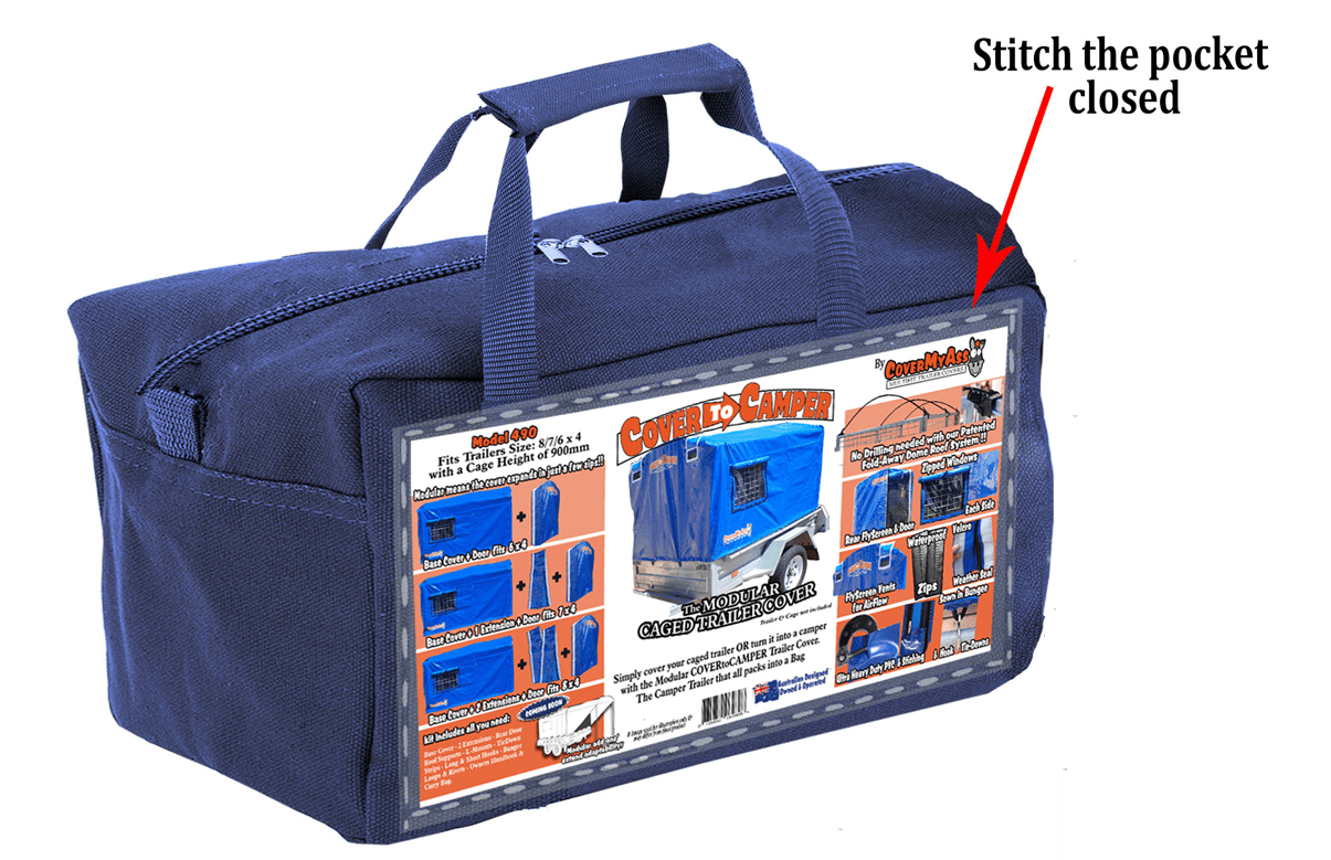 Mock-Up Image of how I envisage the retail carry bag for the Cover To Camper. Should fit the cover even if you dont follow the folding instructions