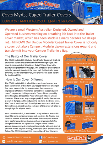 Cover To Camper Fact Sheet Image. A quick rundown about the modular cover