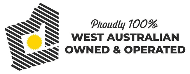 Proudly displaying the Western Australian Owned & Operated Logo to show our state roots